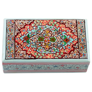 Novica Handmade Persian Style Papier Mache Decorative Box