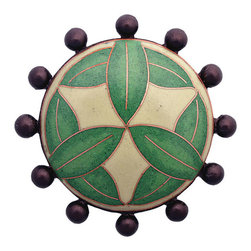 Cloisonne Beaded with Green Leaves Drain - Linkasink - Bathroom Sink And Faucet Parts