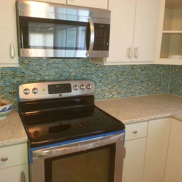 Proud as a Peacock Glass Backsplash