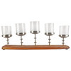 Candle Stand with Glass Votives