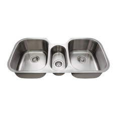 4521 Triple Bowl Stainless Steel Kitchen Sink, 18-Gauge, Sink Only
