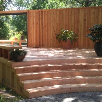 New Raised Deck Standard Board On Board Fence