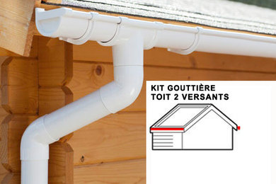 Gouttière PVC pour toit 5 versants - GD16 (5 coloris au choix)