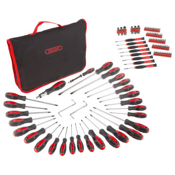 100-Piece Magnetic Screwdriver Bit Set With Standard and Precision Screwdrivers