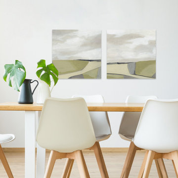 Olive Finish Diptych