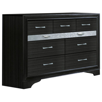 Acme Naima 9-Drawer Dresser, Black 25905