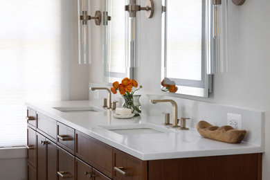 Inspiration for a contemporary bathroom remodel in DC Metro