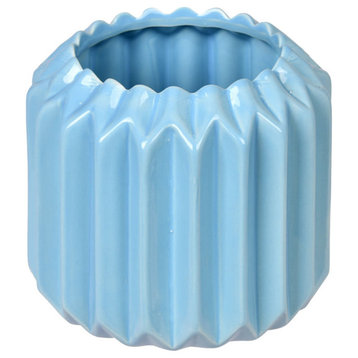Vickerman 5.25" Powder Blue Ceramic Pot