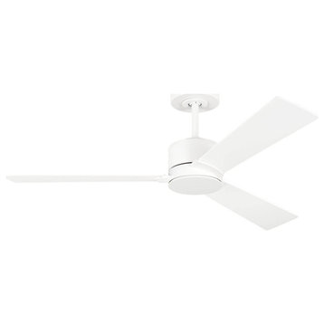 Visual Comfort Fan Rozzen 44" 3 Blade Outdoor Ceiling Fan, Matte White