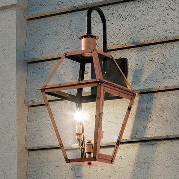 Luxury Historic Outdoor Wall Light, Rustic Copper, UQL1382