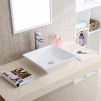Karran VC-603-WH Valera 16" Vitreous China Vessel Bathroom Sink, White
