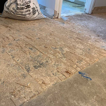 Floor after removing the old flooring