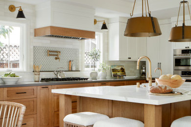 Example of a transitional kitchen design in San Francisco