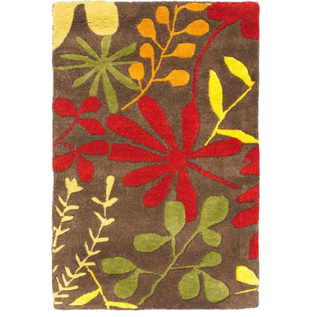 Safavieh Soho Soh834A Floral Rug, Brown/Multi, 5'0"x8'0"