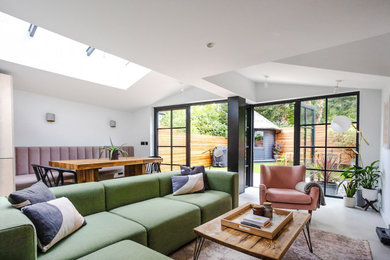 Modern living room in London.