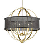 Golden Lighting - Golden Lighting 3167-6 OG-BLK Colson 6 Light Chandelier - 3167-6 OG-BLKColson is a collection of transitional and industrColson 6 Light Chand Olympic Gold Matte B *UL Approved: YES Energy Star Qualified: n/a ADA Certified: n/a  *Number of Lights: 6-*Wattage:60w Candelabra Base bulb(s) *Bulb Included:No *Bulb Type:Candelabra Base *Finish Type:Olympic Gold
