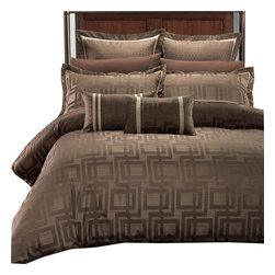Royal Hotel - Janet Soft Cotton Blend Bed in a Bag Set, Full/Queen - Duvet Covers And Duvet Sets