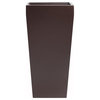 Windsor Tall Square Planter, Brown, 15"x15"x30"