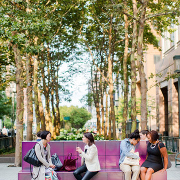 Temperature Sensitive Interactive Color Changing Bench