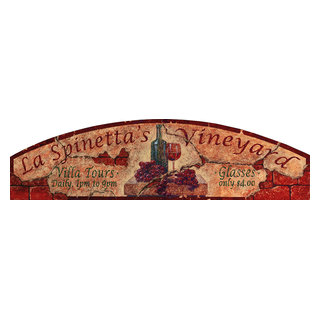 La Spinetta's Vintage Wooden Sign, 11x32 - Traditional - Novelty