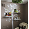 Shelving Tree Wall Decal, Color Scheme A, Small 51"x88"