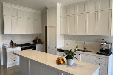 This is an example of a large contemporary kitchen in Adelaide.