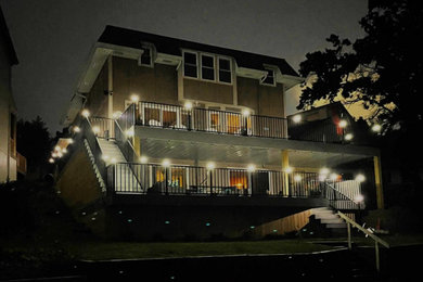 Inspiration for a contemporary deck remodel in Kansas City