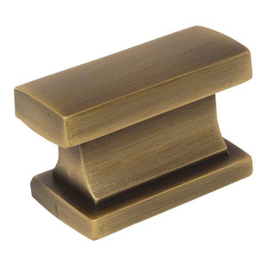 1-1//4 Diameter 4950BAB 25 Pack Cosmas 4950BAB Brushed Antique Brass Cabinet Hardware Round Mushroom Knob 25 Pack