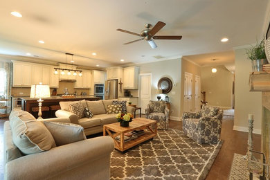Family room - cottage family room idea in Atlanta