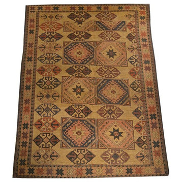 Tribal Afghan Oriental Rug, 7'3"x10'1"
