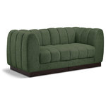 Meridian Furniture - Quinn Chenille Upholstered 2-Piece Modular Sofa, Green - The Quinn Modular Sofa is a stunning piece crafted in a rich and luxurious green chenille fabric. Its awe-inspiring design and exceptional quality make it a perfect addition to any space, whether it's a living room, bedroom, or office. The sofa's plush cushioning and sturdy frame provide both comfort and durability, ensuring that it will be a favorite for years to come. Whether you're looking for a statement piece or simply a comfortable seating option, the Quinn sofa is an excellent choice.