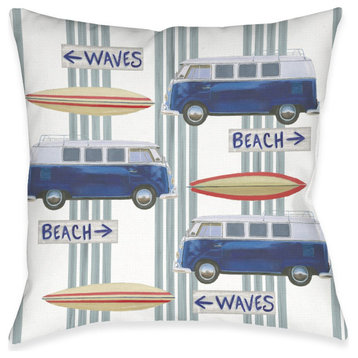 Beach Time Indoor Pillow, 18"x18"
