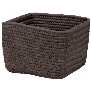 Colonial Mills Basket Braided Craft Basket Misted Grey Rectangle