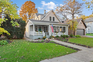 Inspiration for a country exterior home remodel in Chicago