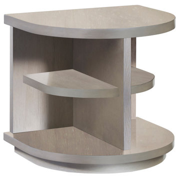 Augustine End Table, Pearlized Gray