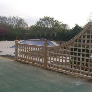 Tennis Court Fence Accents installed in Southampton, NY