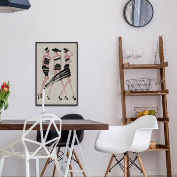 "Elastic Wear II" Floater Framed Painting Print on Canvas