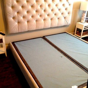 Upholstered King Size Head Board & Frame