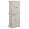 Homestyles Seaside Lodge Wood Pantry in Off White