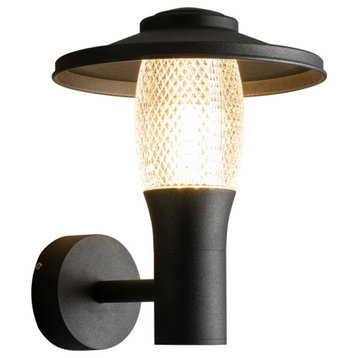 Modern Black Outdoor Aluminum LED Waterproof Wall lamp for Villa, Garden