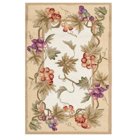 Safavieh Chelsea Collection HK116 Rug, Ivory, 2'6"x8'