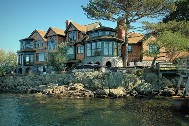 Example of a classic exterior home design in Boston