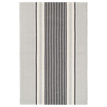 Gunner Stripe Woven Cotton Rug, 8'x10'