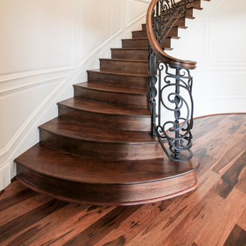Project #74 | Circular Staircase with Hand-Forged Metal Panels