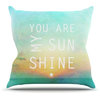 KESS InHouse Alison Coxon "You Are My Sunshine" Throw Pillow, 26"