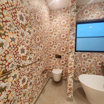 Wallpaper installation Bathroom in Arvada