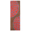Surya Artist Studio ART-206 5'x8' Brown, Coral Red Rug