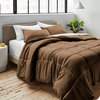 Bare Home Down Alternative Comforter Set, Cocoa, King/Cal King