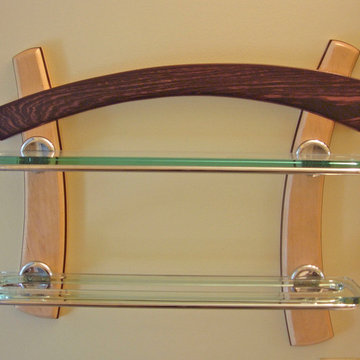 maple and wenge shelf