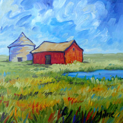Grain Huts - Paintings
